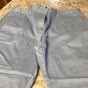 Land’s End light blue capris chinos, size 10